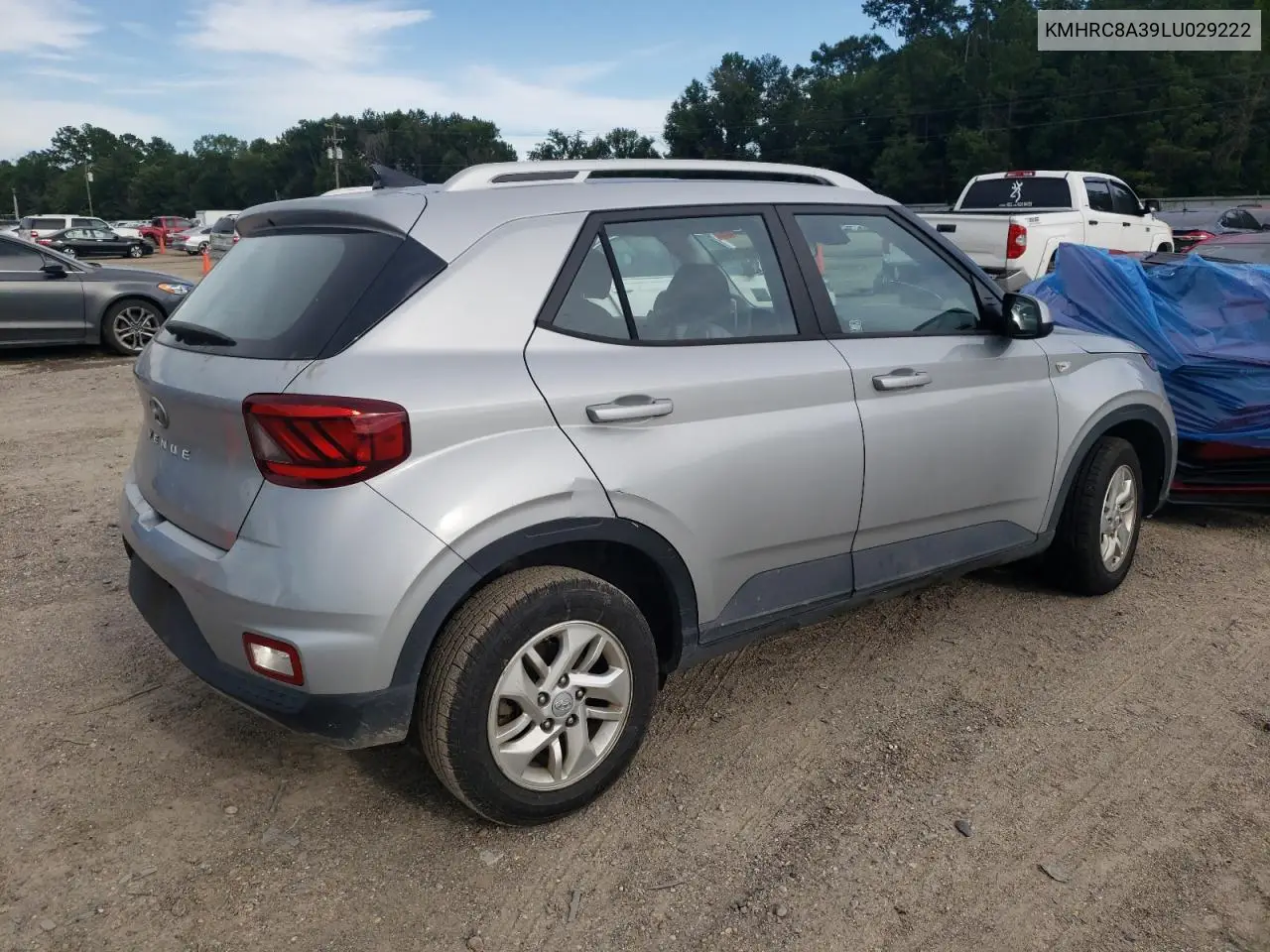 2020 Hyundai Venue Sel VIN: KMHRC8A39LU029222 Lot: 61083285
