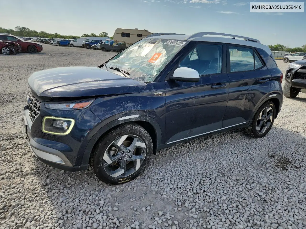 2020 Hyundai Venue Sel VIN: KMHRC8A35LU059446 Lot: 61865105