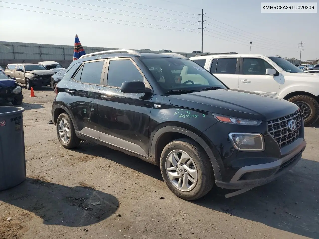 2020 Hyundai Venue Sel VIN: KMHRC8A39LU020309 Lot: 62121045