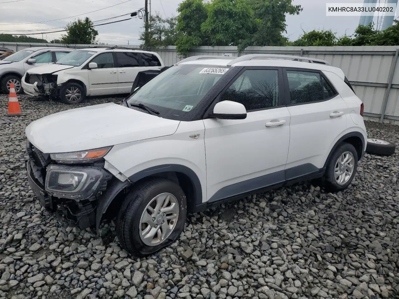 2020 Hyundai Venue Sel VIN: KMHRC8A33LU040202 Lot: 63265265