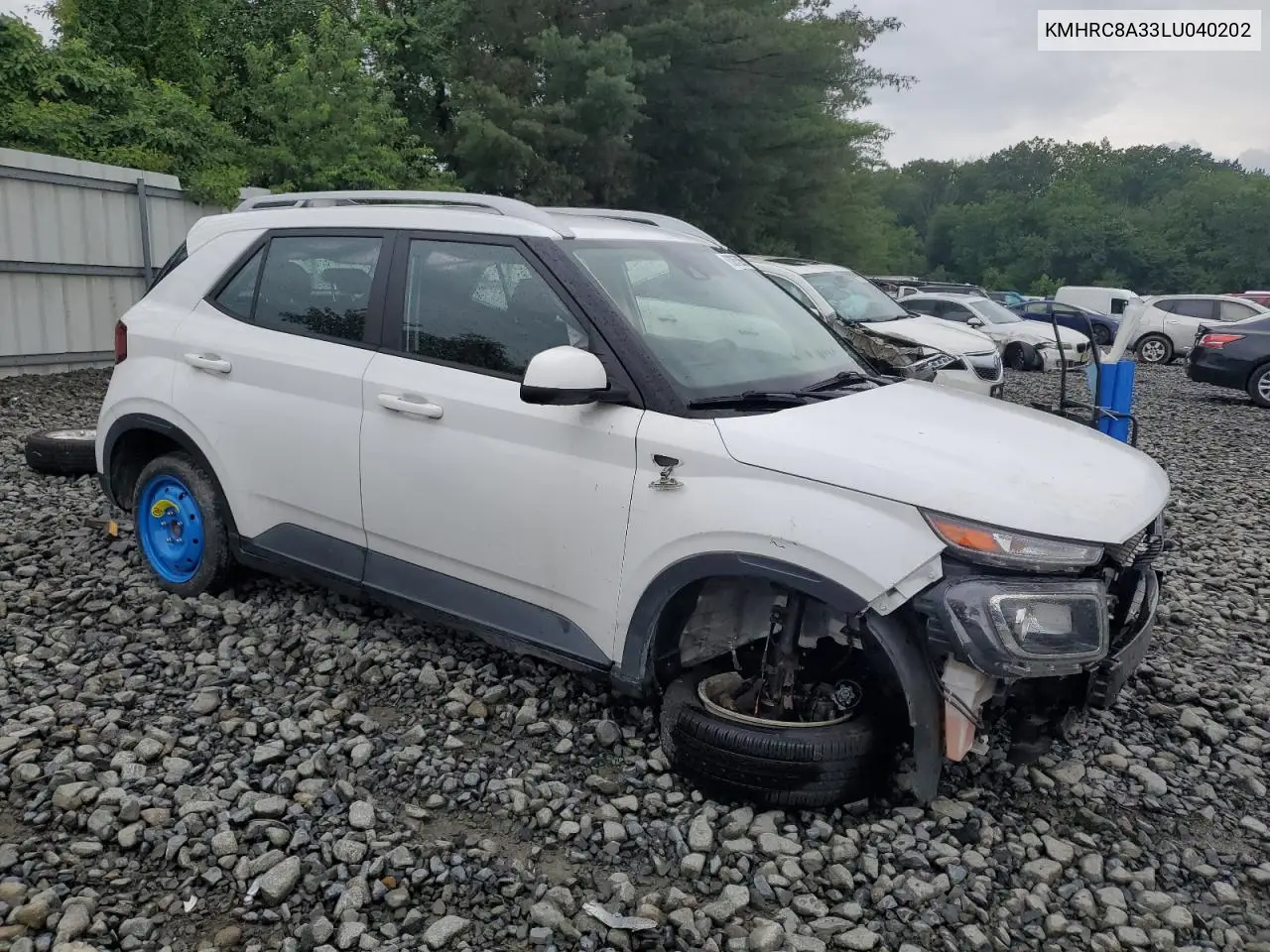 2020 Hyundai Venue Sel VIN: KMHRC8A33LU040202 Lot: 63265265