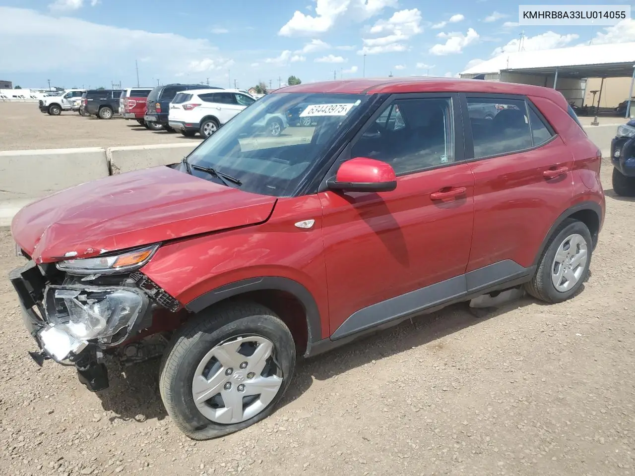 2020 Hyundai Venue Se VIN: KMHRB8A33LU014055 Lot: 63443975