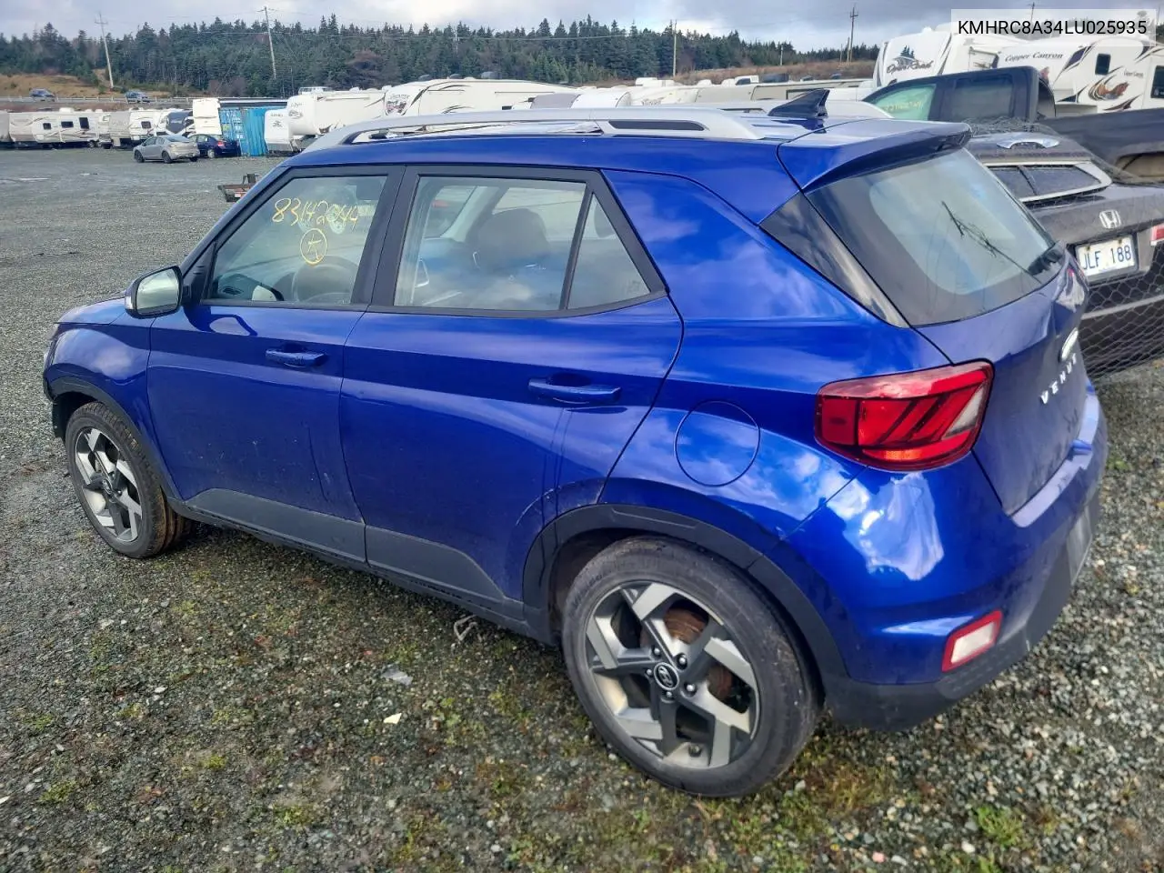 2020 Hyundai Venue Sel VIN: KMHRC8A34LU025935 Lot: 83142044
