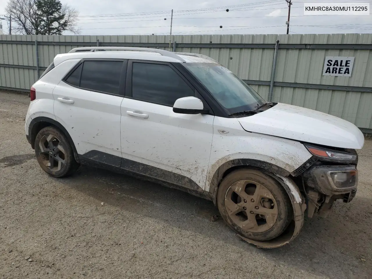 2021 Hyundai Venue Sel VIN: KMHRC8A30MU112295 Lot: 48682395