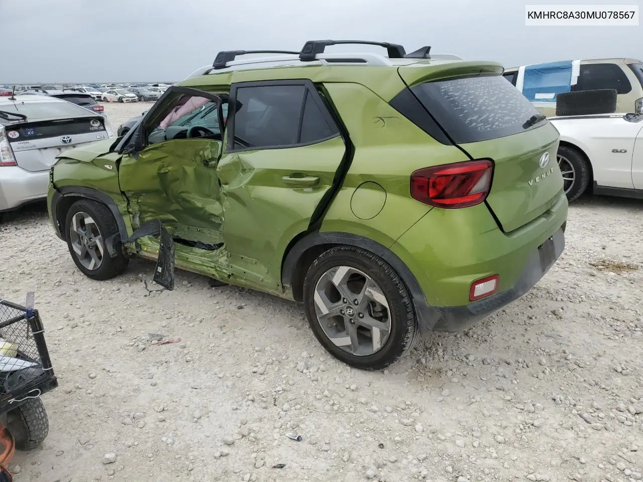 2021 Hyundai Venue Sel VIN: KMHRC8A30MU078567 Lot: 51780335