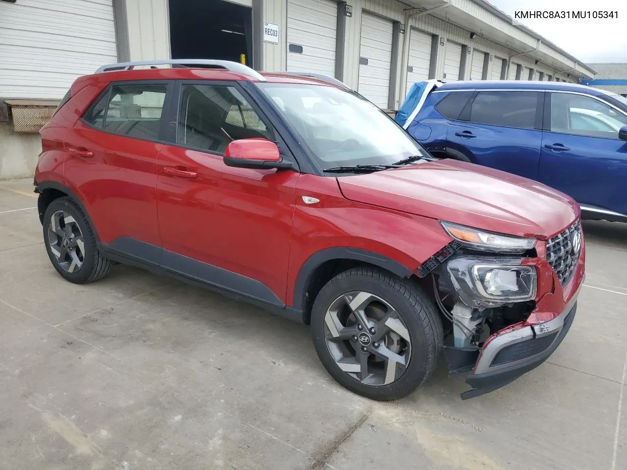 2021 Hyundai Venue Sel VIN: KMHRC8A31MU105341 Lot: 56602245