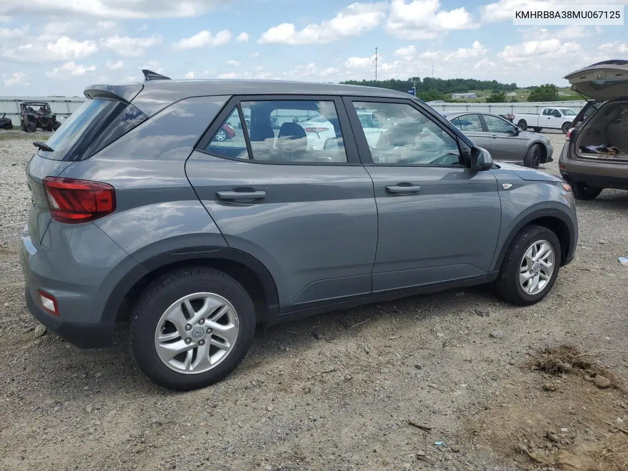 2021 Hyundai Venue Se VIN: KMHRB8A38MU067125 Lot: 57148015