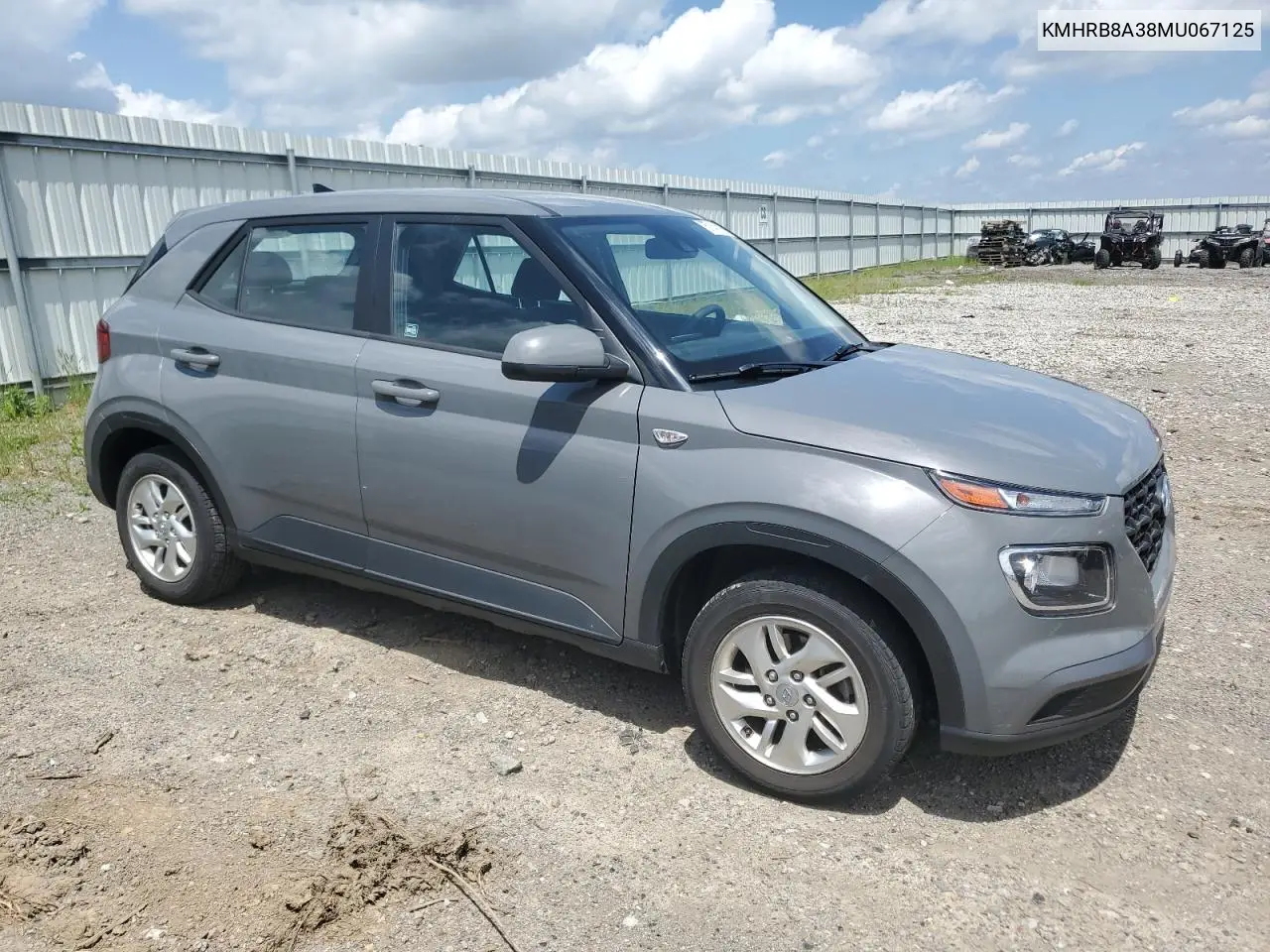 2021 Hyundai Venue Se VIN: KMHRB8A38MU067125 Lot: 57148015