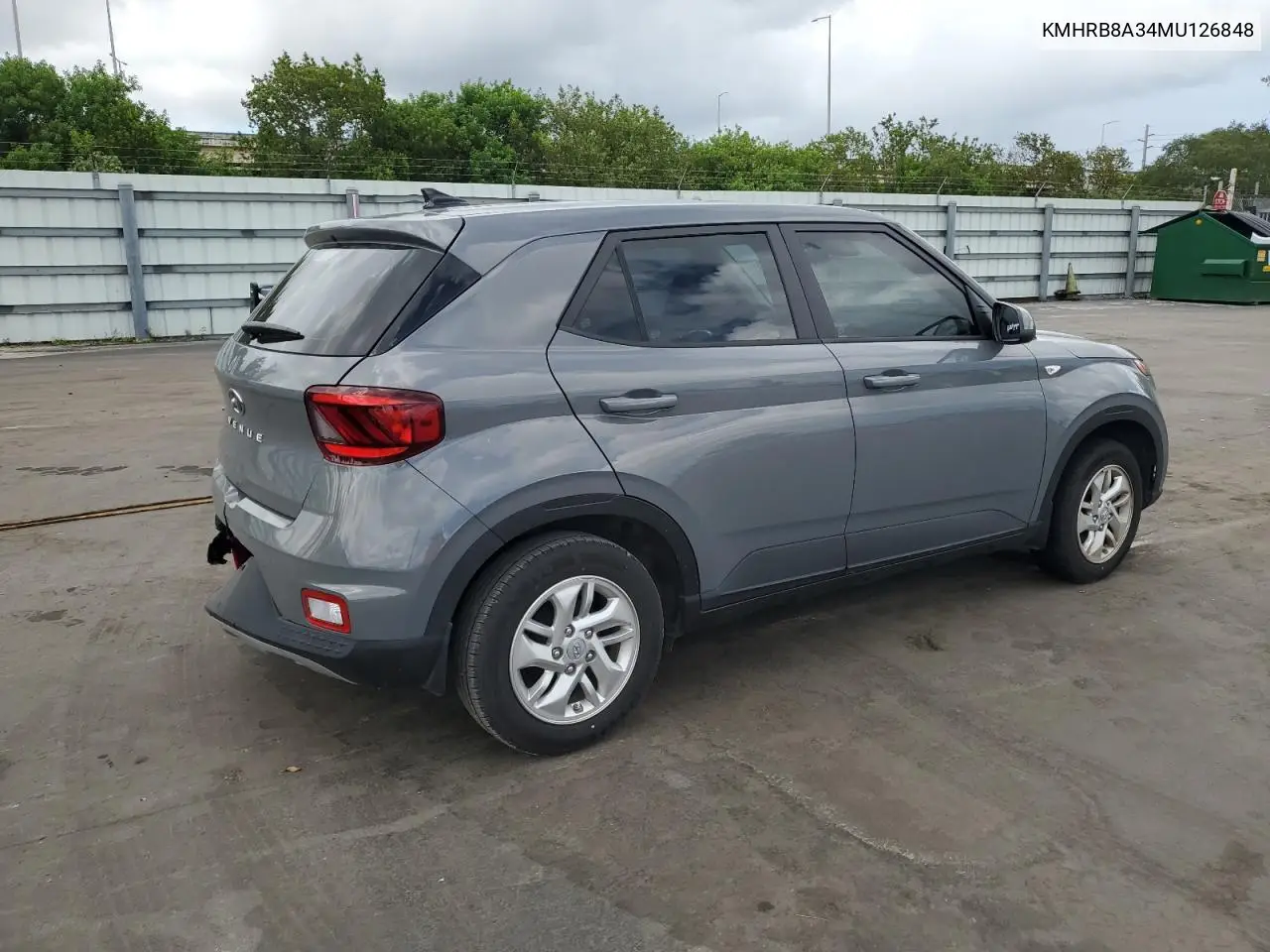 2021 Hyundai Venue Se VIN: KMHRB8A34MU126848 Lot: 60892645