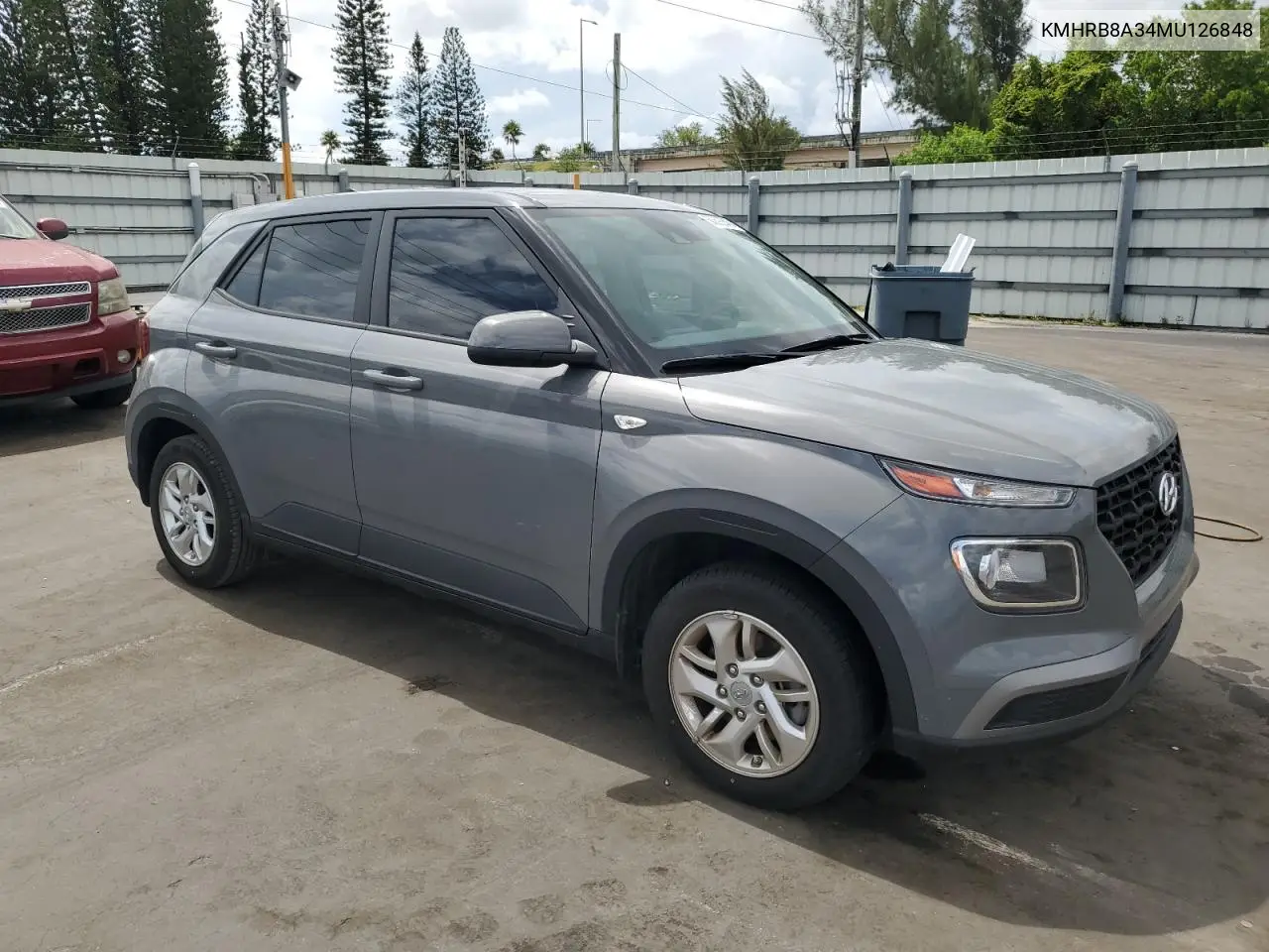 2021 Hyundai Venue Se VIN: KMHRB8A34MU126848 Lot: 60892645