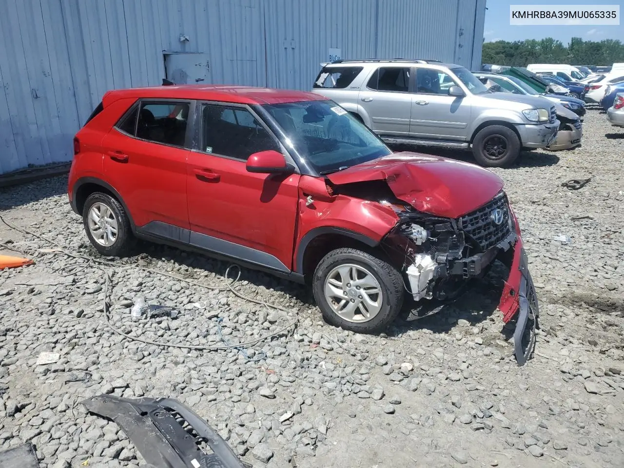 2021 Hyundai Venue Se VIN: KMHRB8A39MU065335 Lot: 61807965