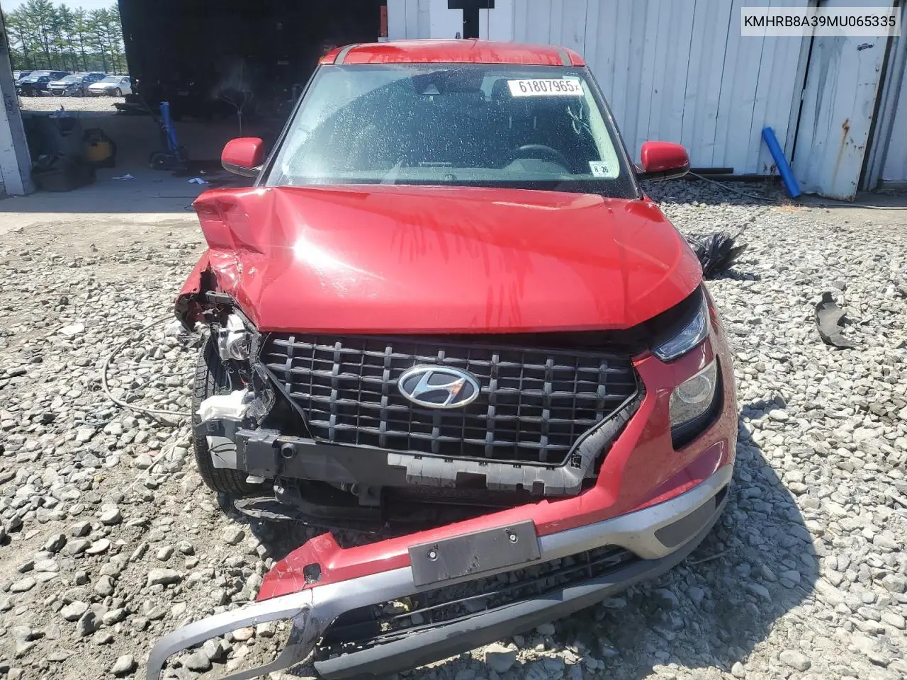 2021 Hyundai Venue Se VIN: KMHRB8A39MU065335 Lot: 61807965