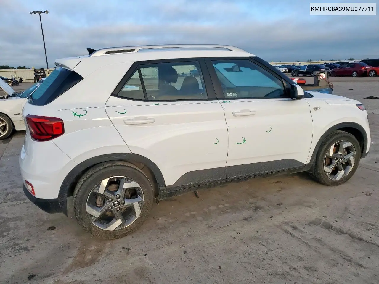2021 Hyundai Venue Sel VIN: KMHRC8A39MU077711 Lot: 62075505