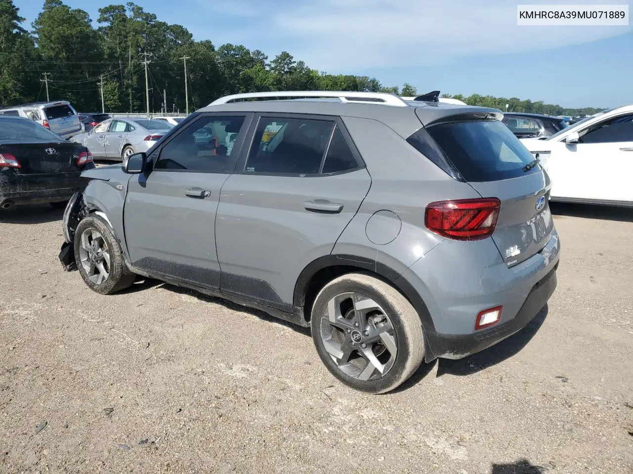 2021 Hyundai Venue Sel VIN: KMHRC8A39MU071889 Lot: 62114025