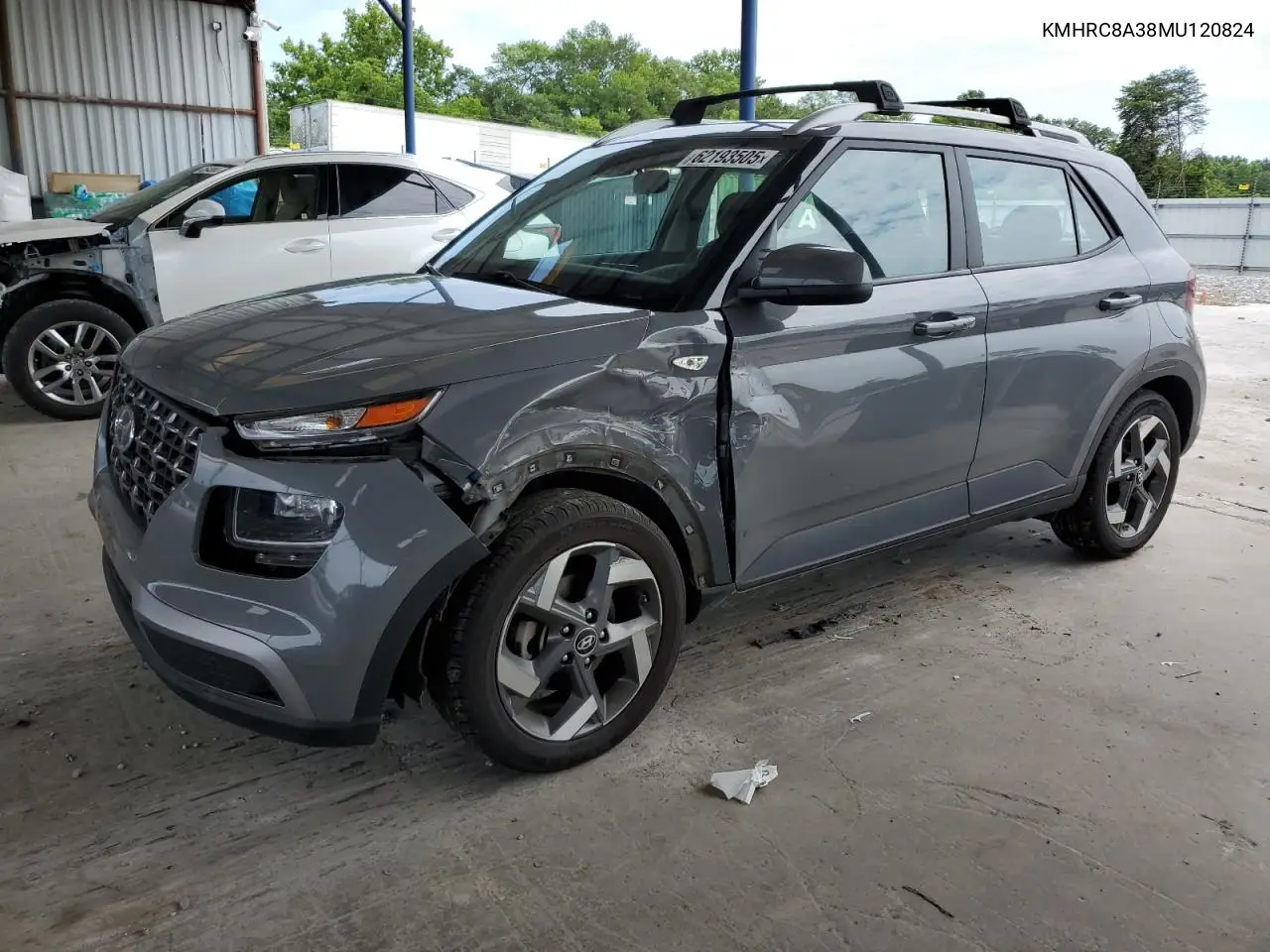 2021 Hyundai Venue Sel VIN: KMHRC8A38MU120824 Lot: 62193505