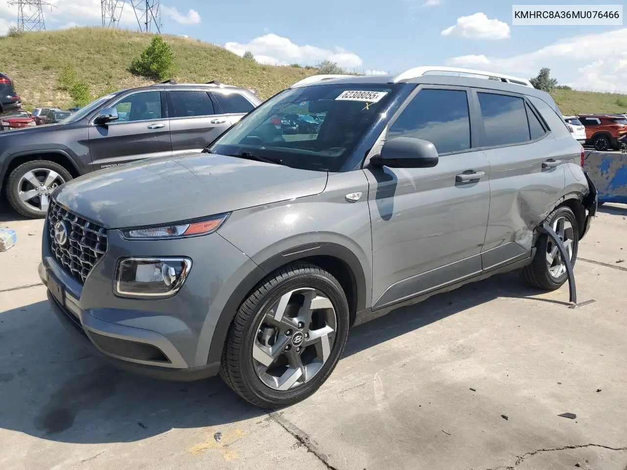 2021 Hyundai Venue Sel VIN: KMHRC8A36MU076466 Lot: 62308055