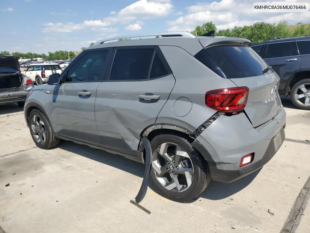2021 Hyundai Venue Sel VIN: KMHRC8A36MU076466 Lot: 62308055