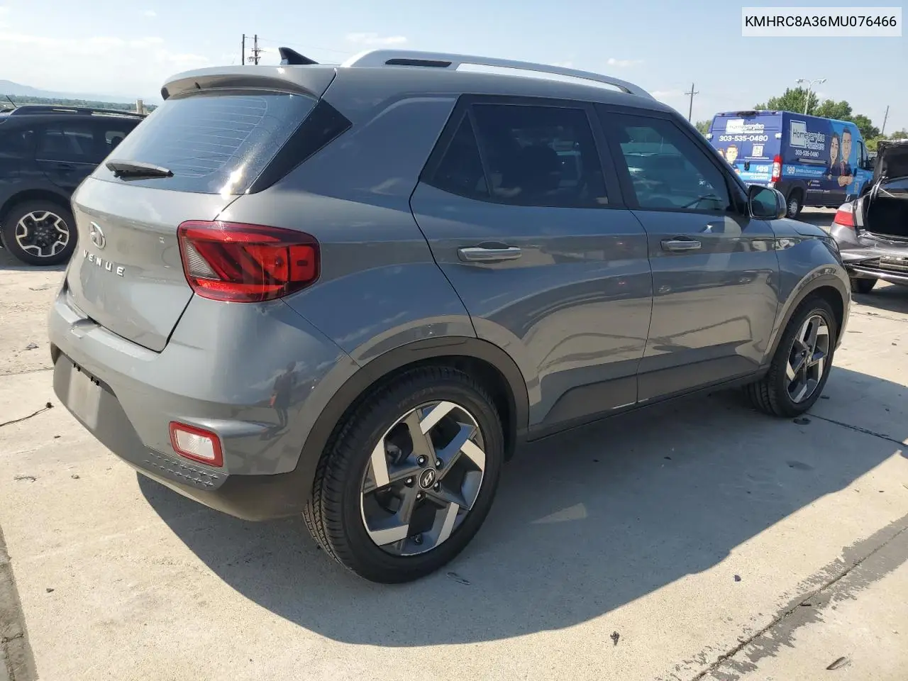 2021 Hyundai Venue Sel VIN: KMHRC8A36MU076466 Lot: 62308055