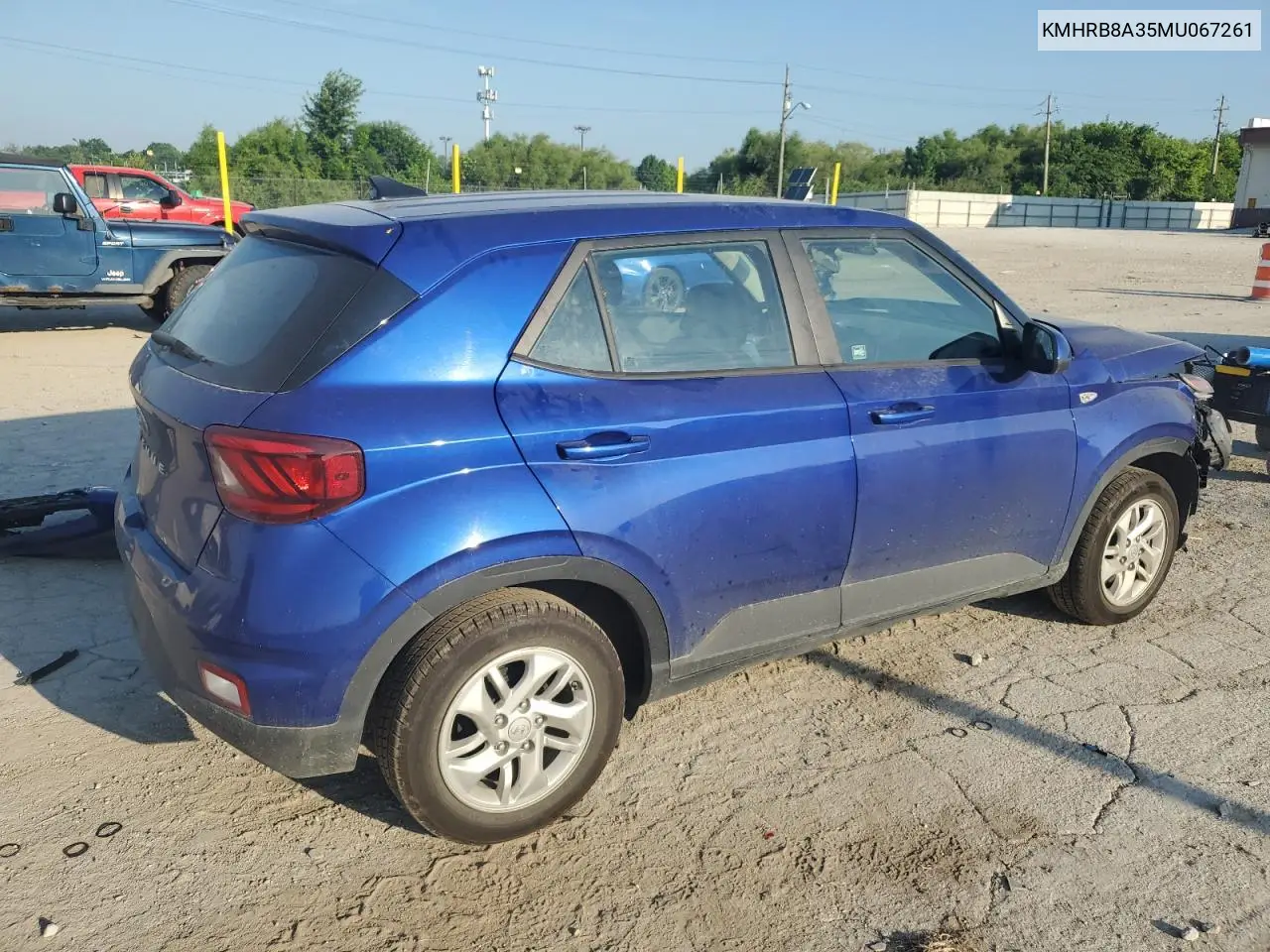 2021 Hyundai Venue Se VIN: KMHRB8A35MU067261 Lot: 62467245