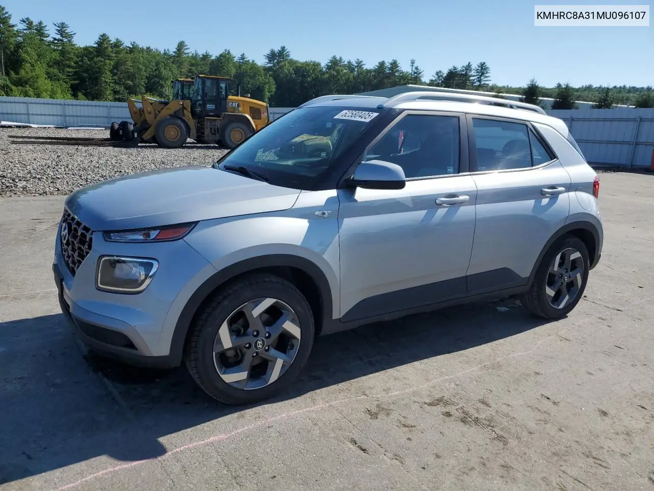 2021 Hyundai Venue Sel VIN: KMHRC8A31MU096107 Lot: 62580405