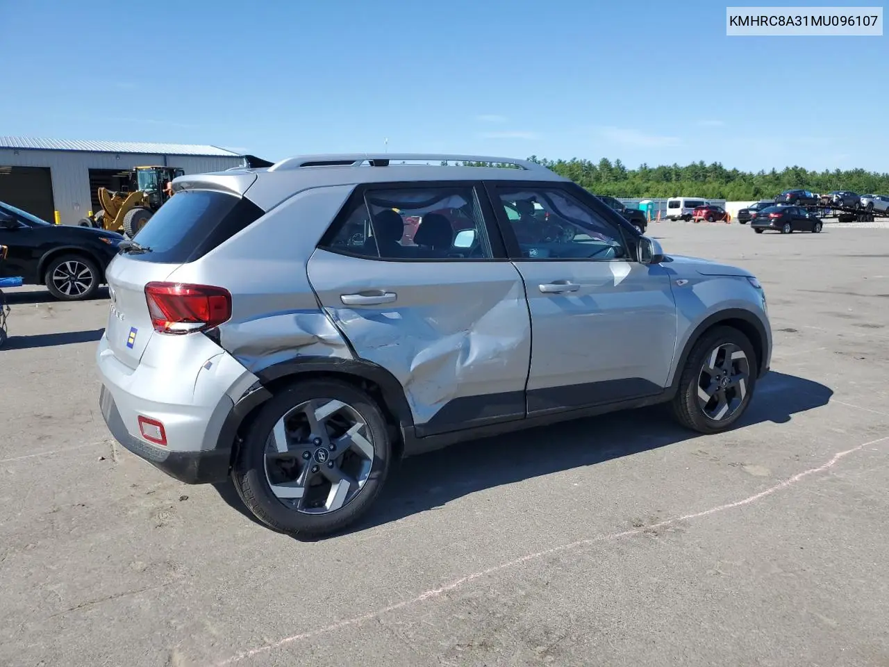 2021 Hyundai Venue Sel VIN: KMHRC8A31MU096107 Lot: 62580405