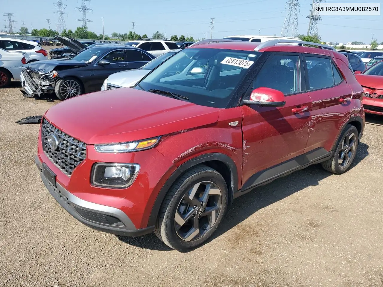 2021 Hyundai Venue Sel VIN: KMHRC8A39MU082570 Lot: 62613075