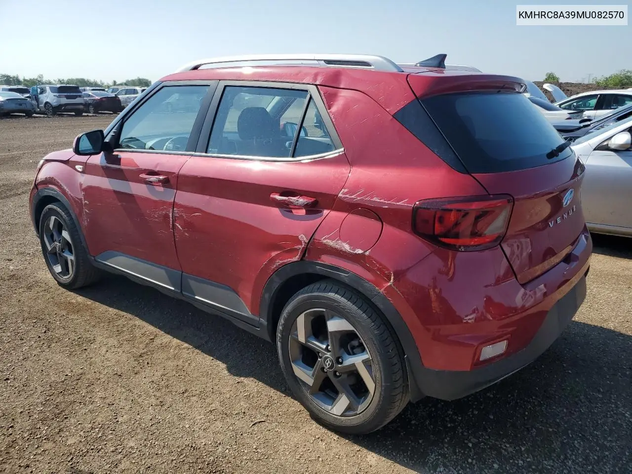 2021 Hyundai Venue Sel VIN: KMHRC8A39MU082570 Lot: 62613075