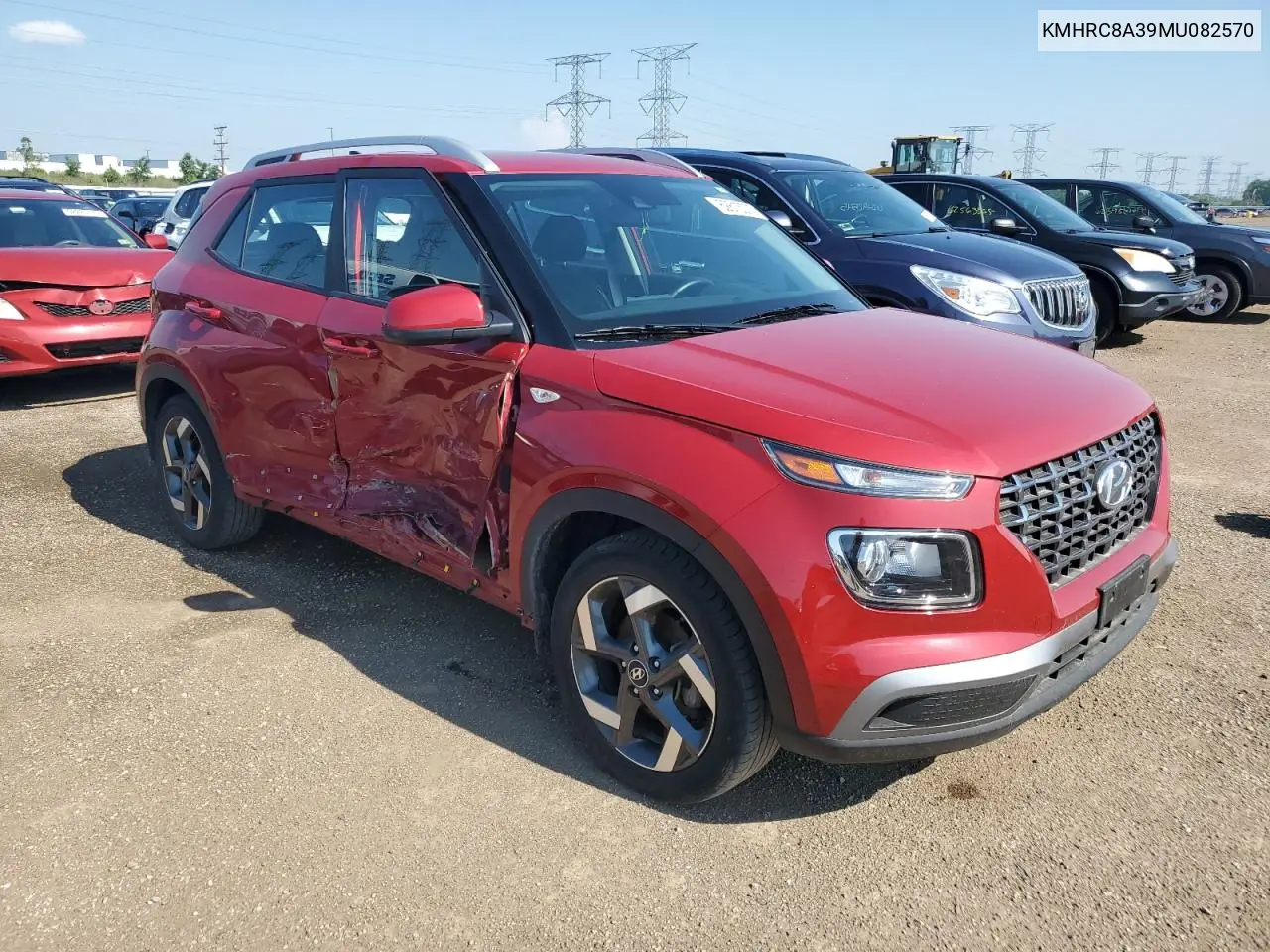 2021 Hyundai Venue Sel VIN: KMHRC8A39MU082570 Lot: 62613075