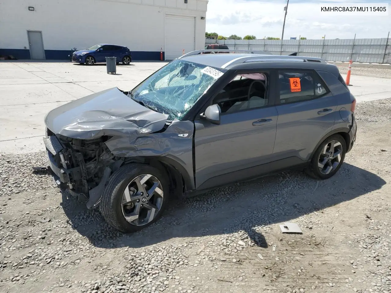2021 Hyundai Venue Sel VIN: KMHRC8A37MU115405 Lot: 63343195