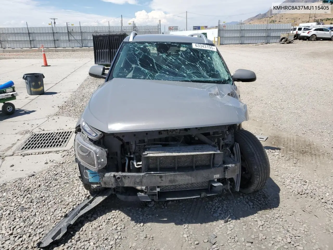 2021 Hyundai Venue Sel VIN: KMHRC8A37MU115405 Lot: 63343195
