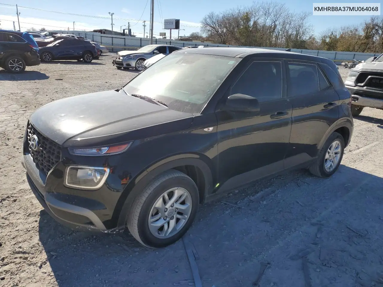 2021 Hyundai Venue Se VIN: KMHRB8A37MU064068 Lot: 81572524
