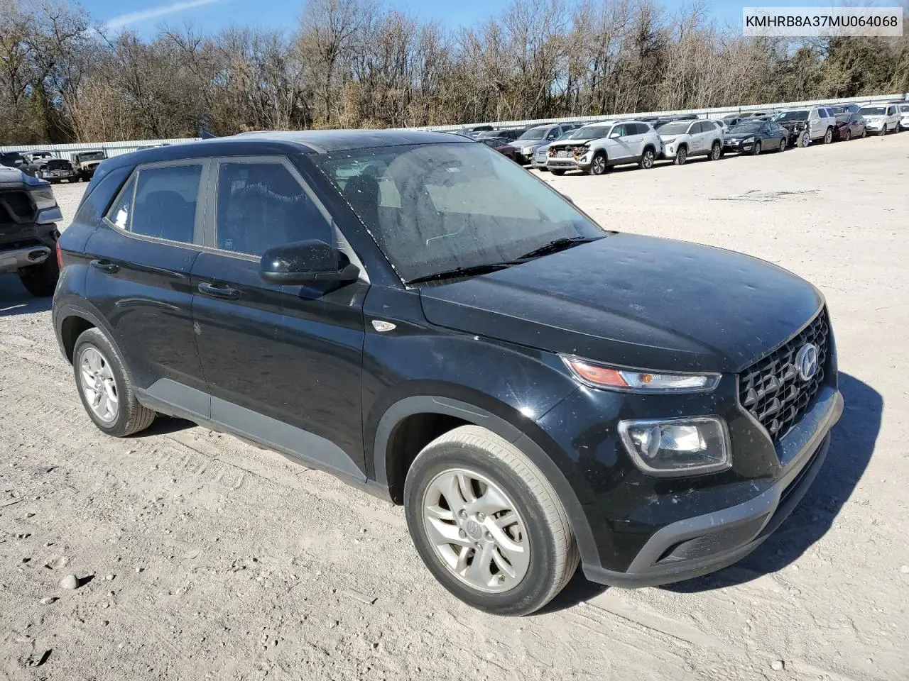 2021 Hyundai Venue Se VIN: KMHRB8A37MU064068 Lot: 81572524
