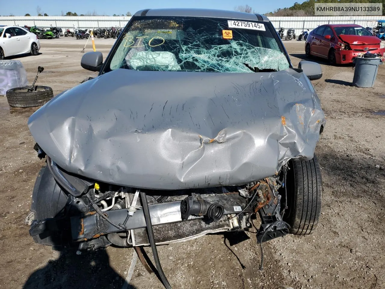 2022 Hyundai Venue Se VIN: KMHRB8A39NU133389 Lot: 42759145