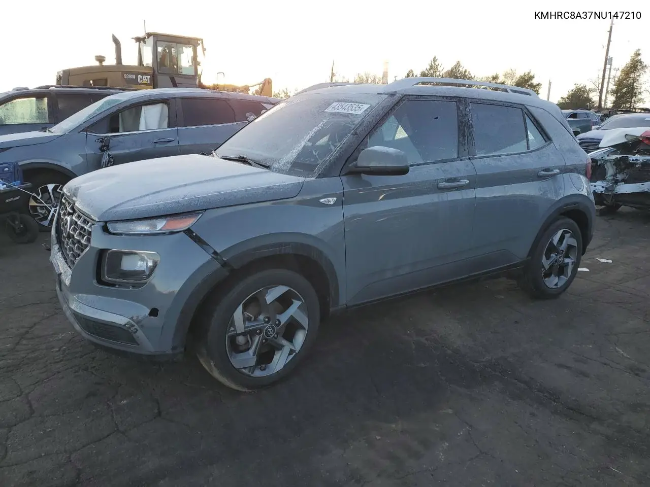 2022 Hyundai Venue Sel VIN: KMHRC8A37NU147210 Lot: 43543535