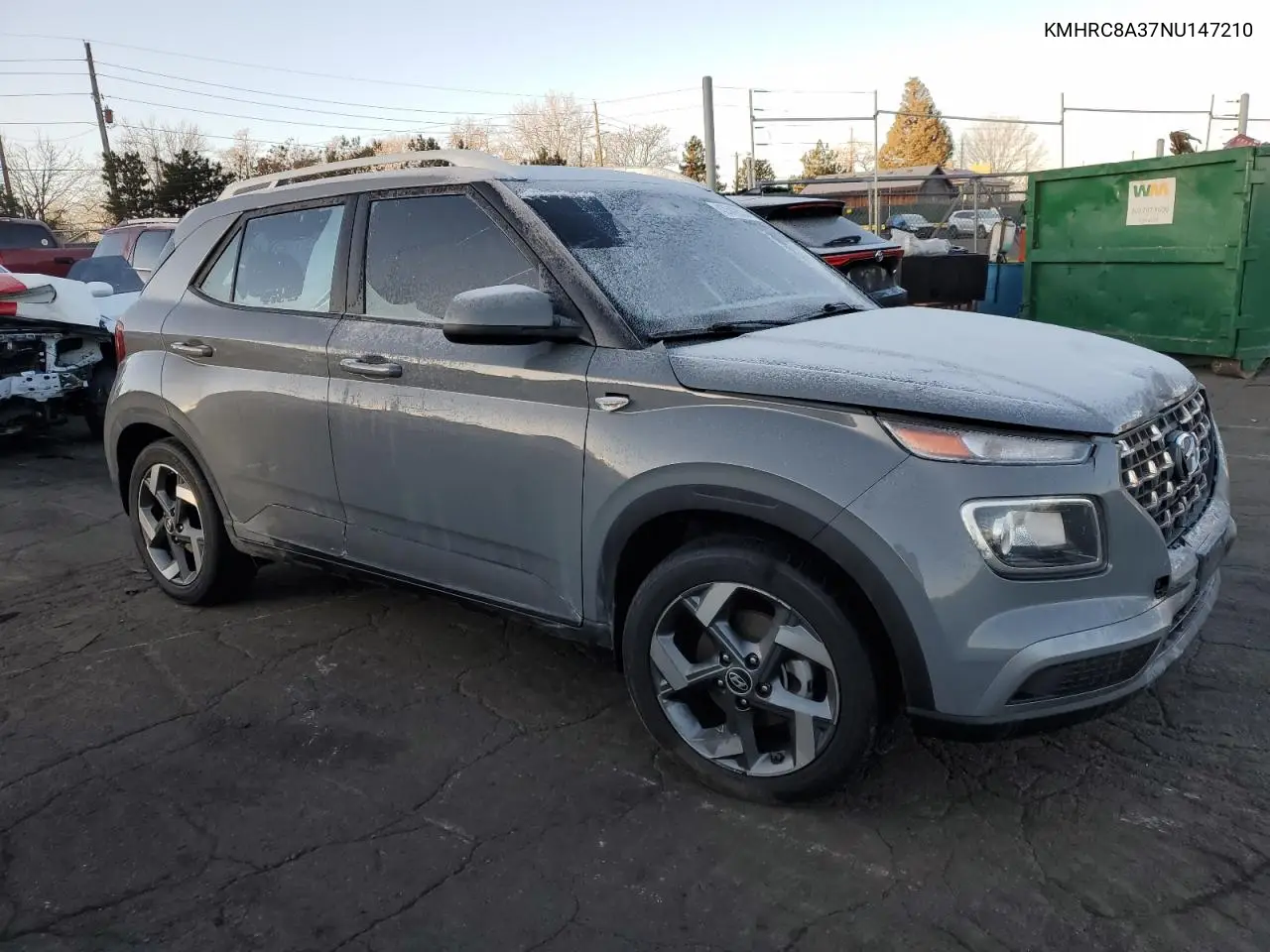 2022 Hyundai Venue Sel VIN: KMHRC8A37NU147210 Lot: 43543535