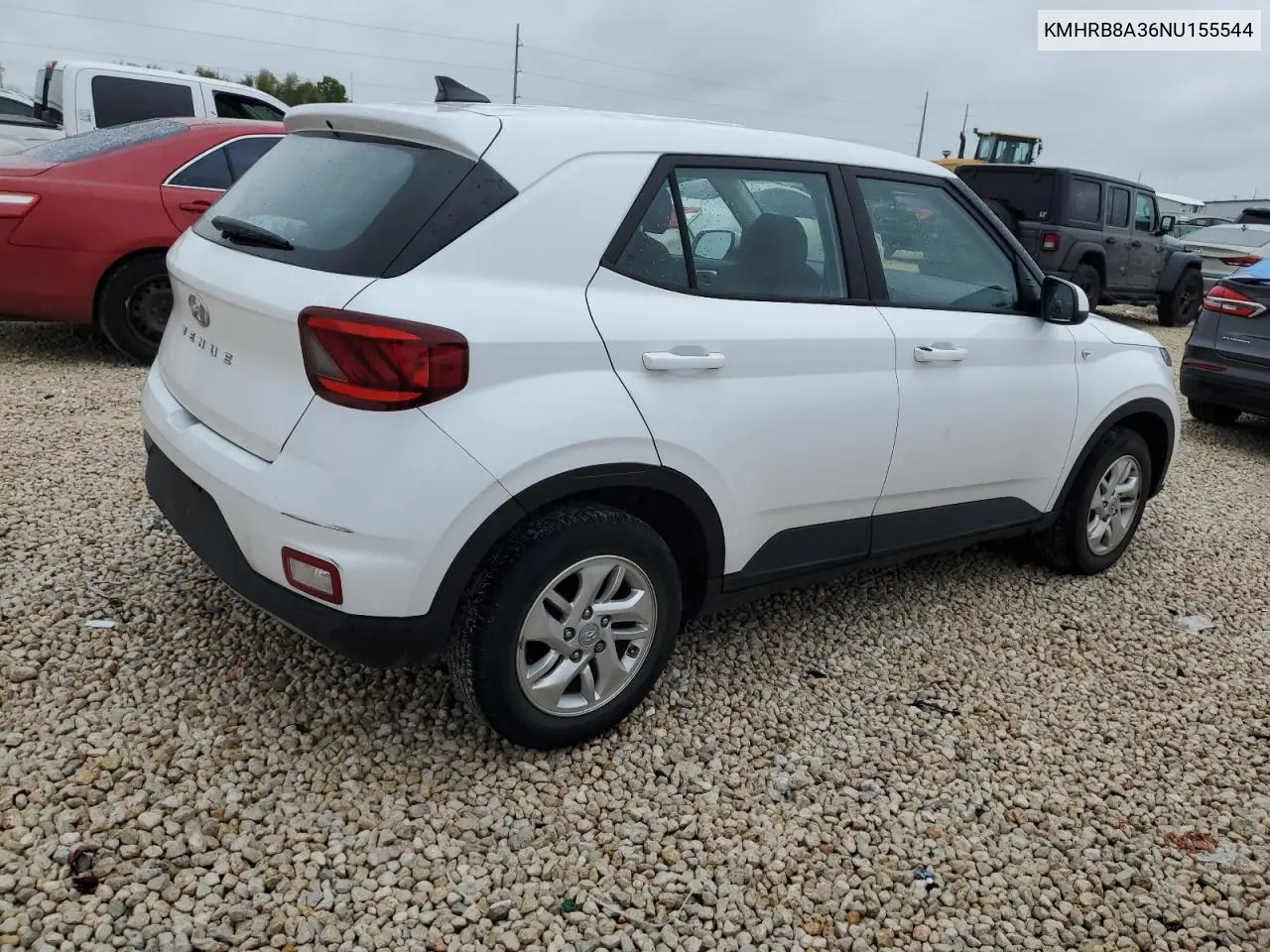 2022 Hyundai Venue Se VIN: KMHRB8A36NU155544 Lot: 50712555