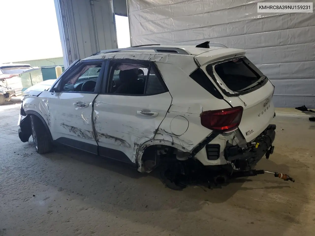 2022 Hyundai Venue Sel VIN: KMHRC8A39NU159231 Lot: 54214845