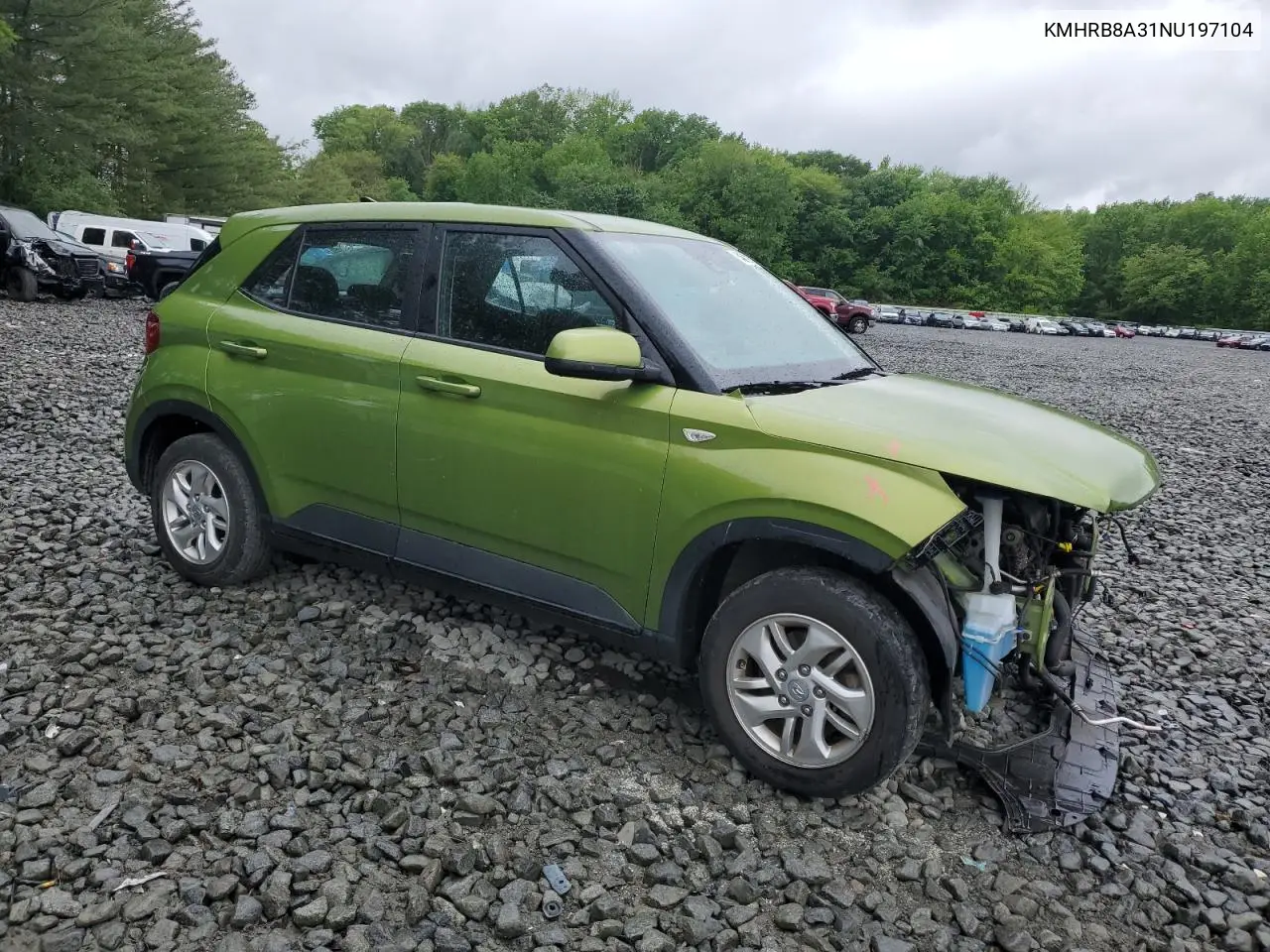 2022 Hyundai Venue Se VIN: KMHRB8A31NU197104 Lot: 54650755