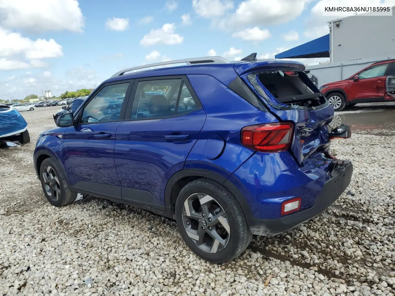 2022 Hyundai Venue Sel VIN: KMHRC8A36NU185995 Lot: 55934315