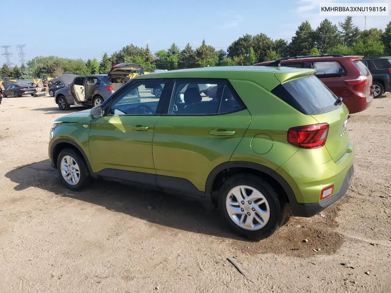 kmhrb8a3xnu198154 KMHRB8A3XNU198154 2022 Hyundai Venue Se