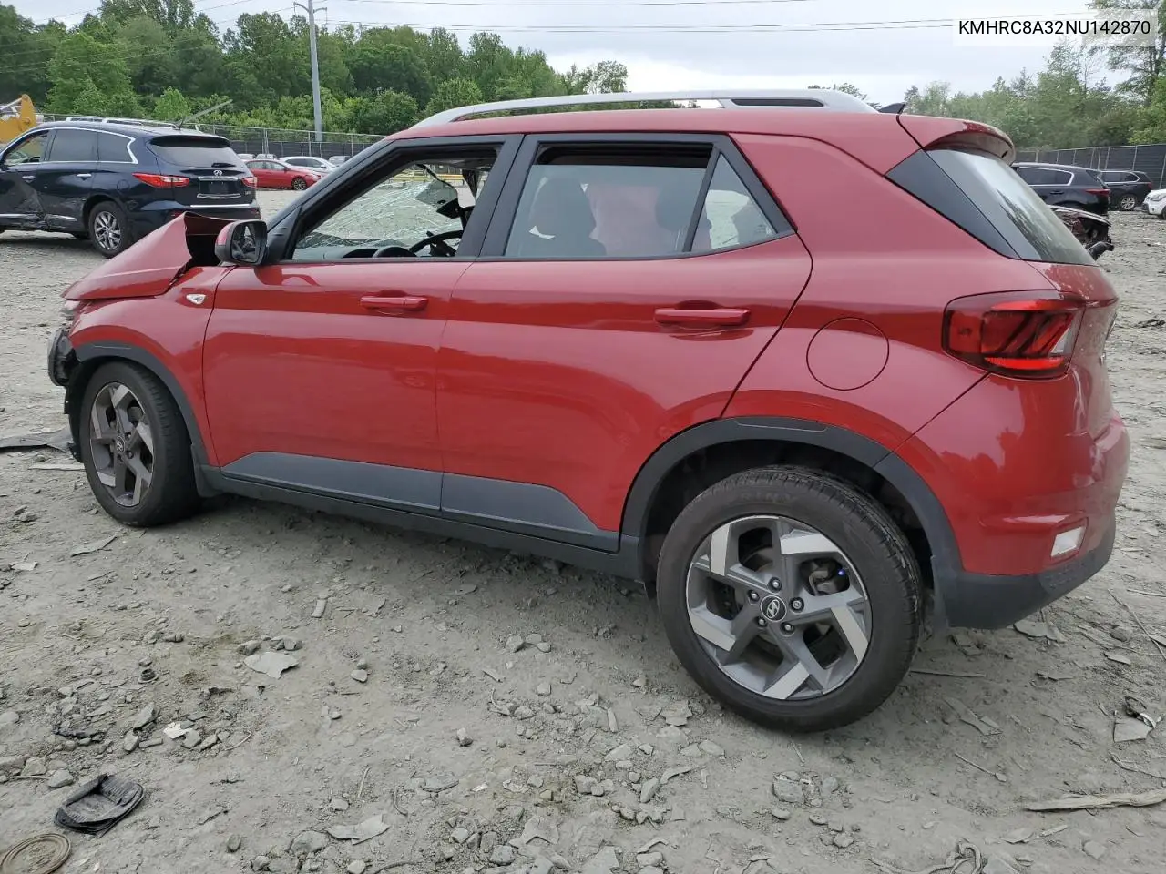2022 Hyundai Venue Sel VIN: KMHRC8A32NU142870 Lot: 56768975