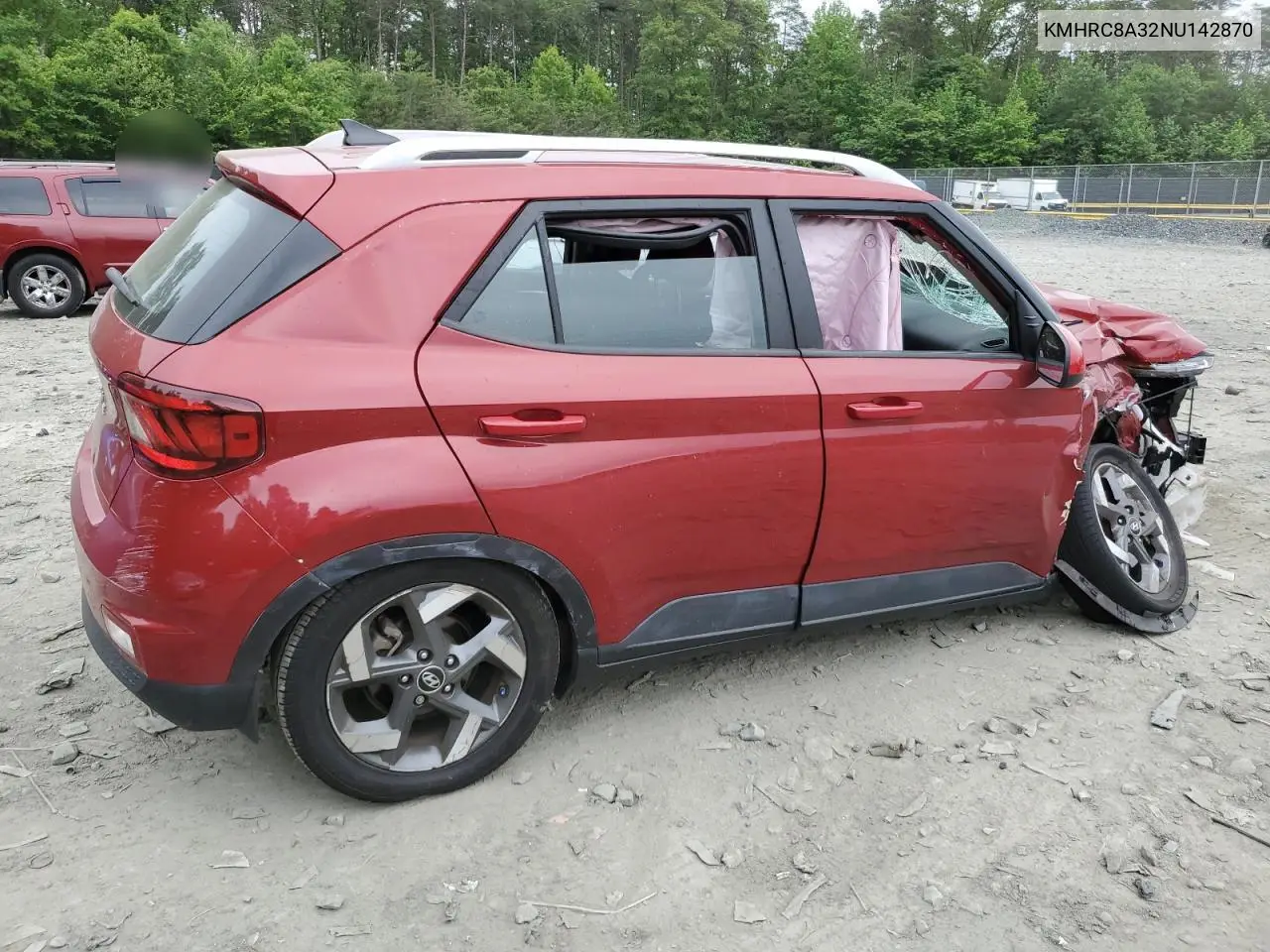 2022 Hyundai Venue Sel VIN: KMHRC8A32NU142870 Lot: 56768975