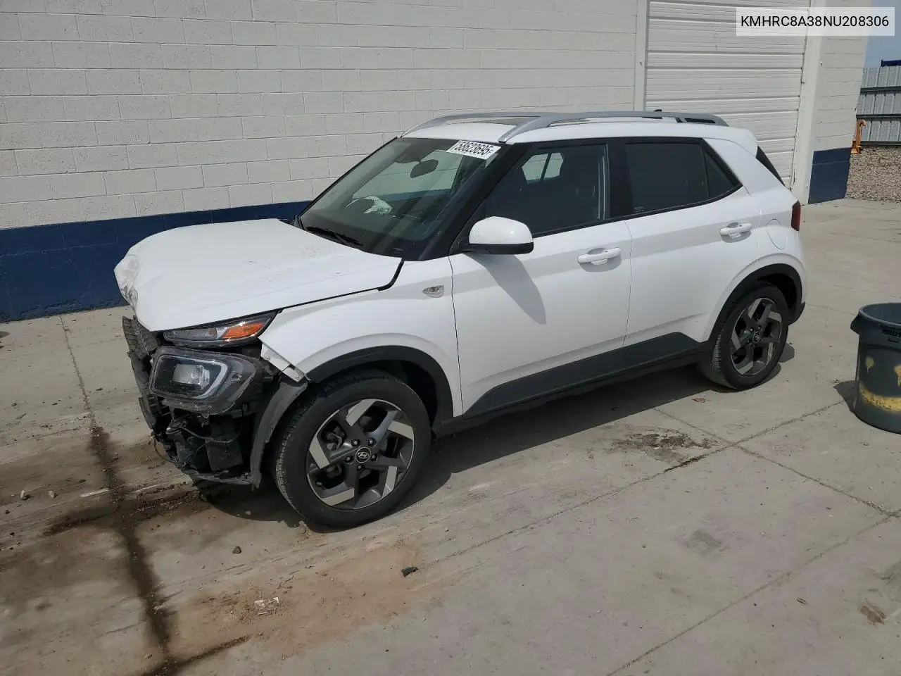 2022 Hyundai Venue Sel VIN: KMHRC8A38NU208306 Lot: 58623695