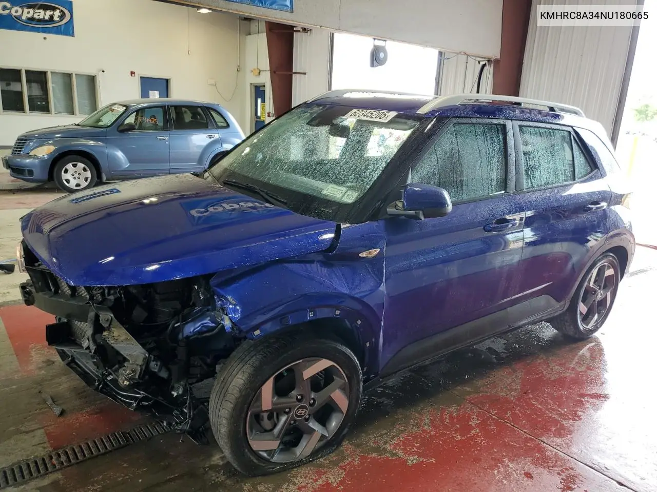 2022 Hyundai Venue Sel VIN: KMHRC8A34NU180665 Lot: 62345205