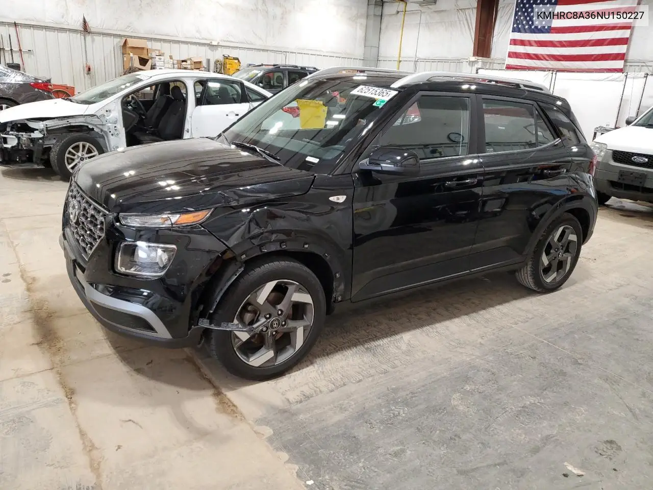 2022 Hyundai Venue Sel VIN: KMHRC8A36NU150227 Lot: 62515365
