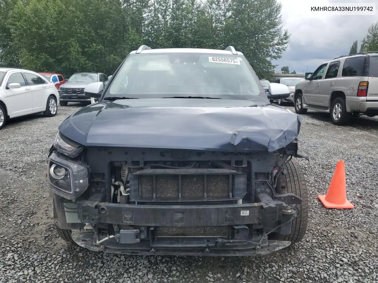 2022 Hyundai Venue Sel VIN: KMHRC8A33NU199742 Lot: 62558575