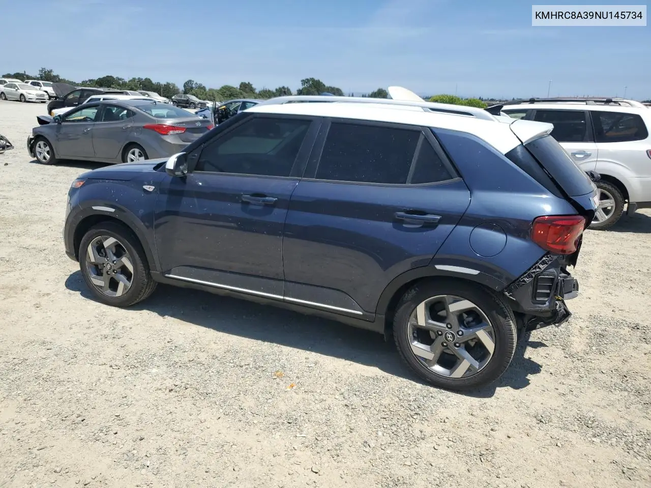 2022 Hyundai Venue Sel VIN: KMHRC8A39NU145734 Lot: 62590665