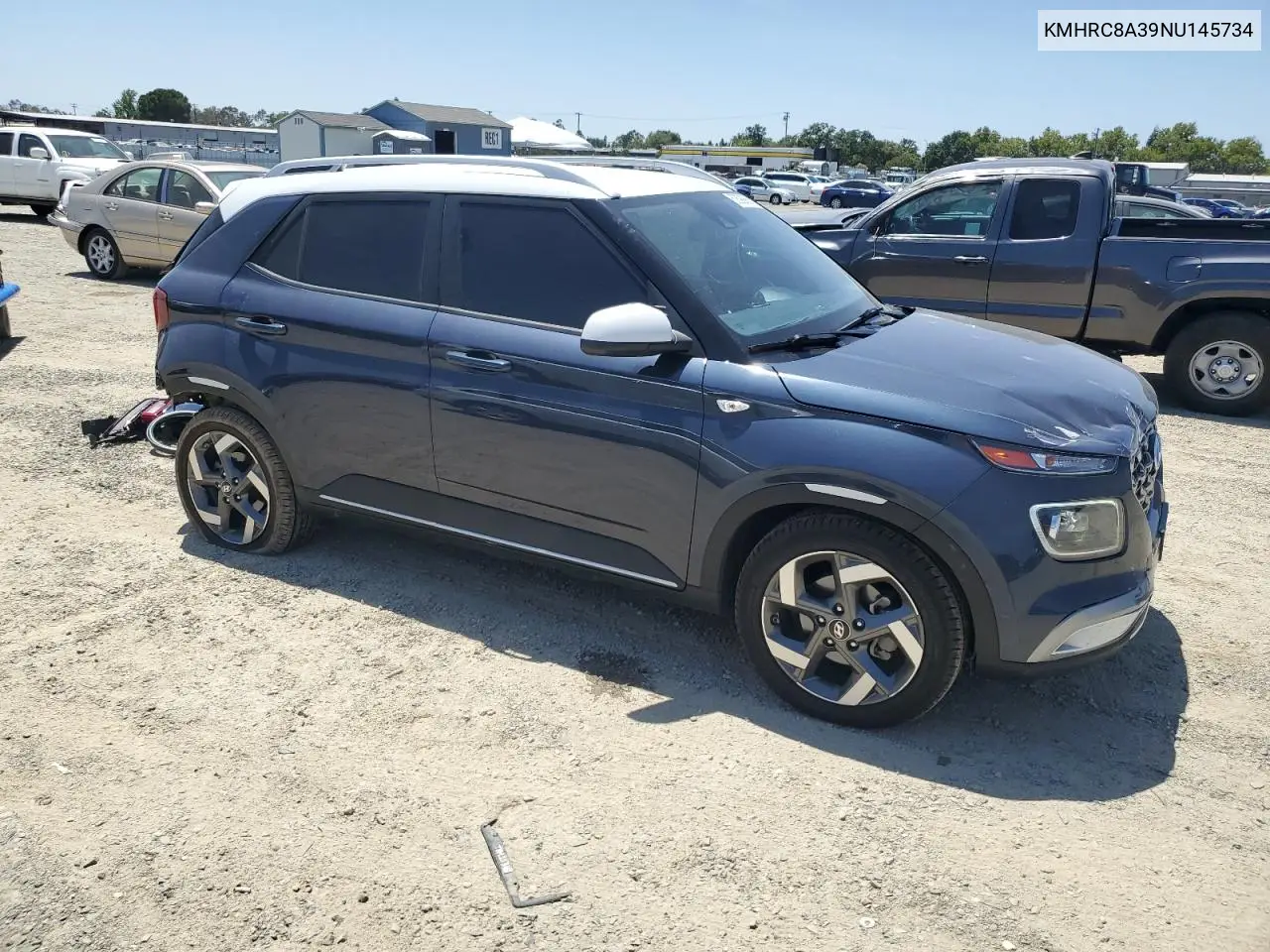 2022 Hyundai Venue Sel VIN: KMHRC8A39NU145734 Lot: 62590665