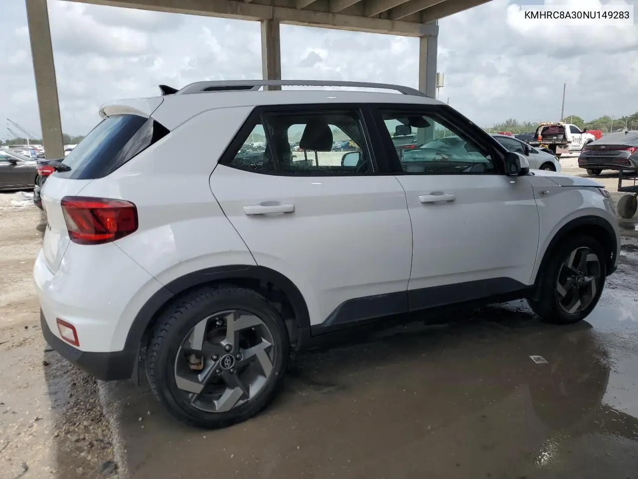 2022 Hyundai Venue Sel VIN: KMHRC8A30NU149283 Lot: 62710495