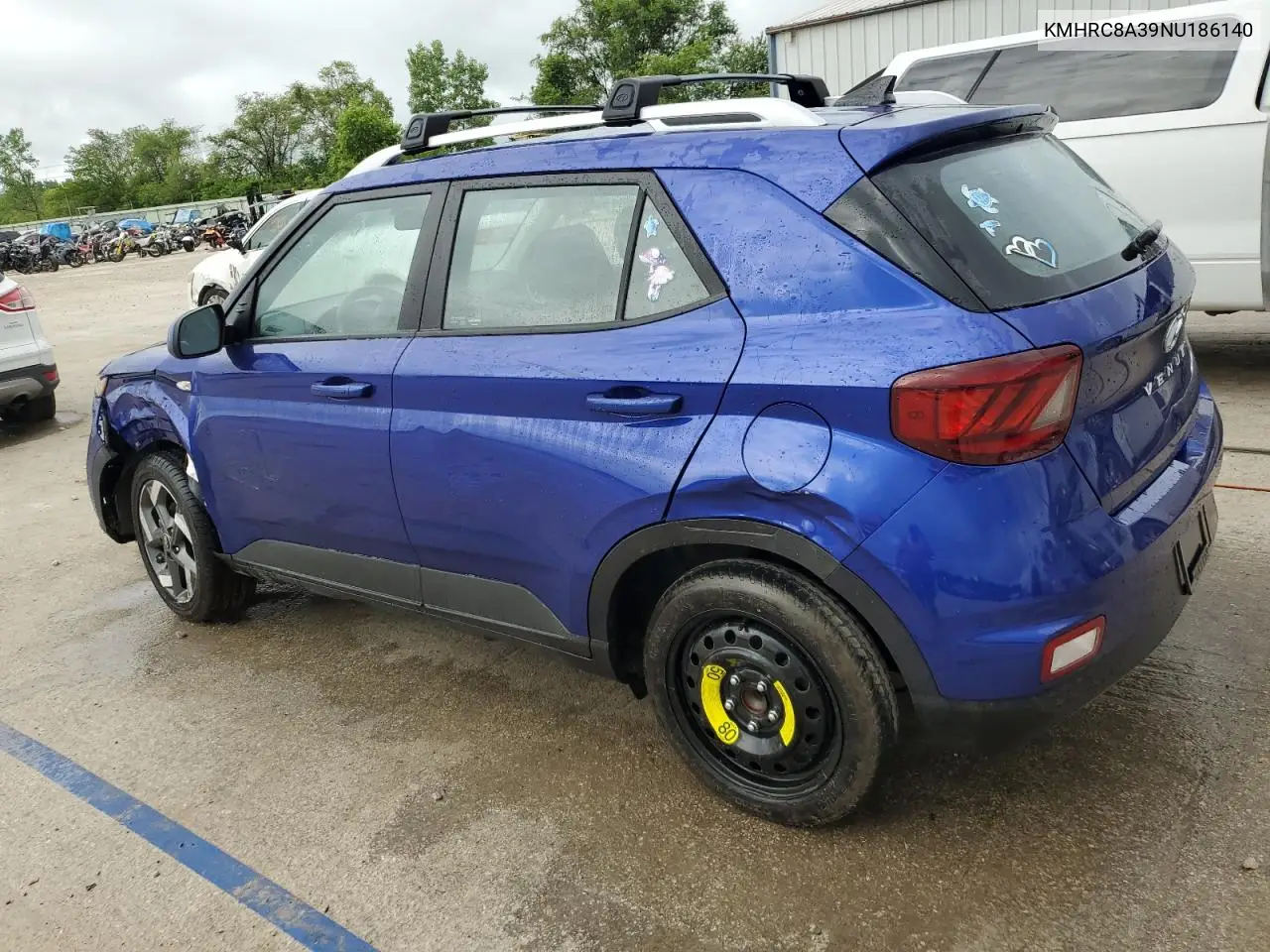 2022 Hyundai Venue Sel VIN: KMHRC8A39NU186140 Lot: 62754185